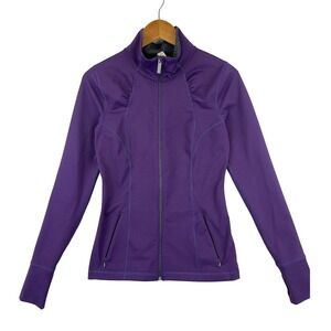 Under Armour Women's Medium Allseasongear Track Jacket Purple Full Zip Fitted